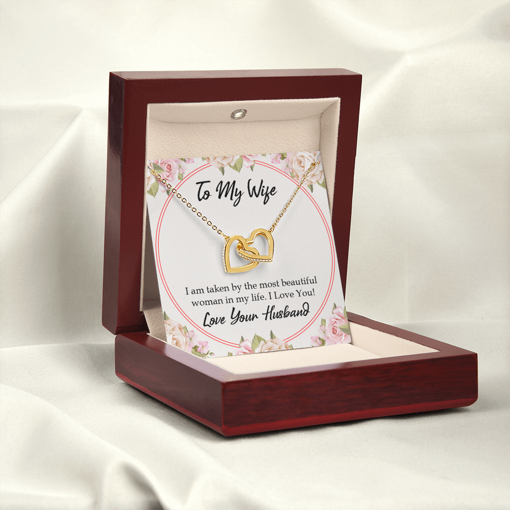 To My Wife Taken by The Most Beautiful Woman Inseparable Necklace-Express Your Love Gifts