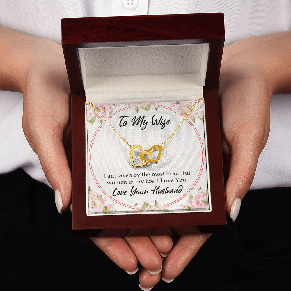 To My Wife Taken by The Most Beautiful Woman Inseparable Necklace-Express Your Love Gifts