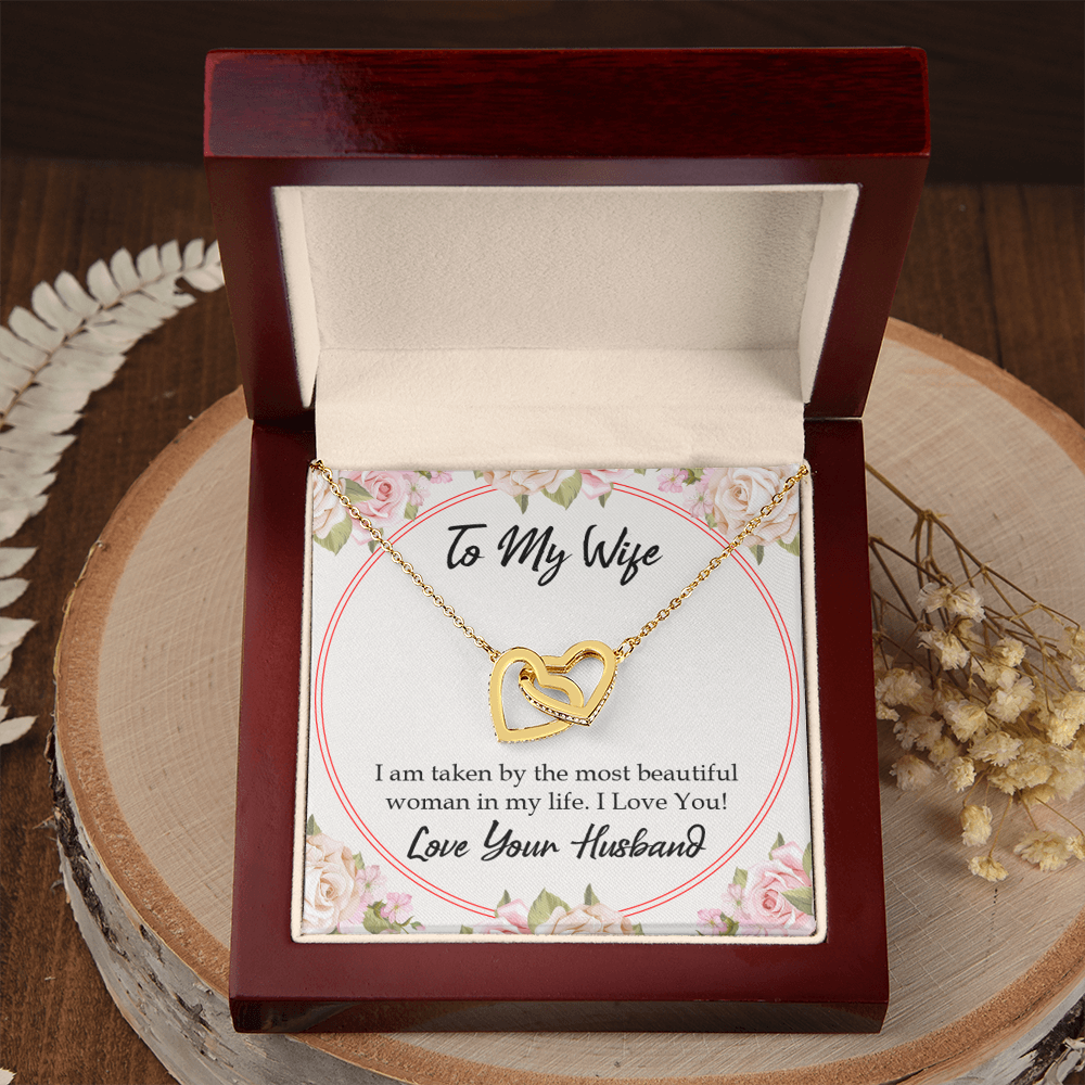 To My Wife Taken by The Most Beautiful Woman Inseparable Necklace-Express Your Love Gifts