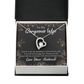 To My Wife Thank You For Being With Me Forever Necklace w Message Card-Express Your Love Gifts