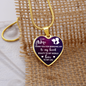 To My Wife Thank You For Bringing Necklace Stainless Steel or 18k Gold Heart 18-22"-Express Your Love Gifts
