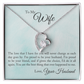 To My Wife The Love That I Have Forever Necklace w Message Card-Express Your Love Gifts