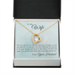 To My Wife The Love That I Have Forever Necklace w Message Card-Express Your Love Gifts