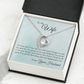 To My Wife The Love That I Have Forever Necklace w Message Card-Express Your Love Gifts