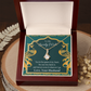 To My Wife To My Lovely Wife Alluring Ribbon Necklace Message Card-Express Your Love Gifts