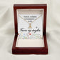 To My Wife Today a Bride Alluring Ribbon Necklace Message Card-Express Your Love Gifts