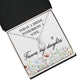 To My Wife Today a Bride Eternal Hope Necklace Message Card-Express Your Love Gifts
