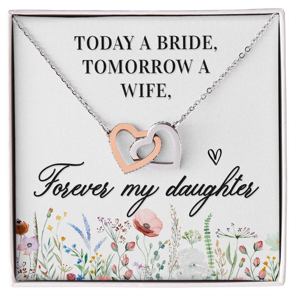 To My Wife Today a Bride Inseparable Necklace-Express Your Love Gifts