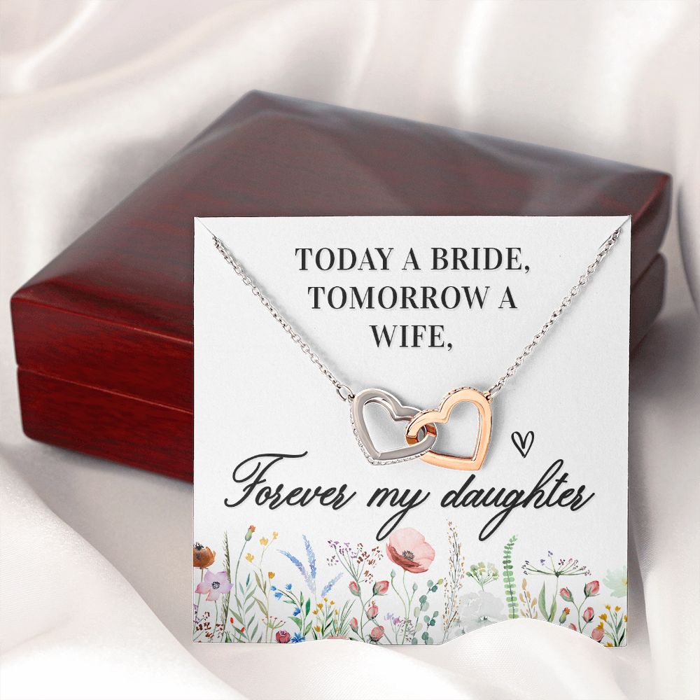 To My Wife Today a Bride Inseparable Necklace-Express Your Love Gifts