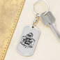 To My Wife Trucker's Wife Keychain Stainless Steel or 18k Gold Dog Tag Keyring-Express Your Love Gifts