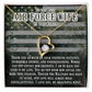 To My Wife Unending Patience Air Force Wife Forever Necklace w Message Card-Express Your Love Gifts