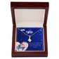 To My Wife Unlimited Love Alluring Ribbon Necklace Message Card-Express Your Love Gifts