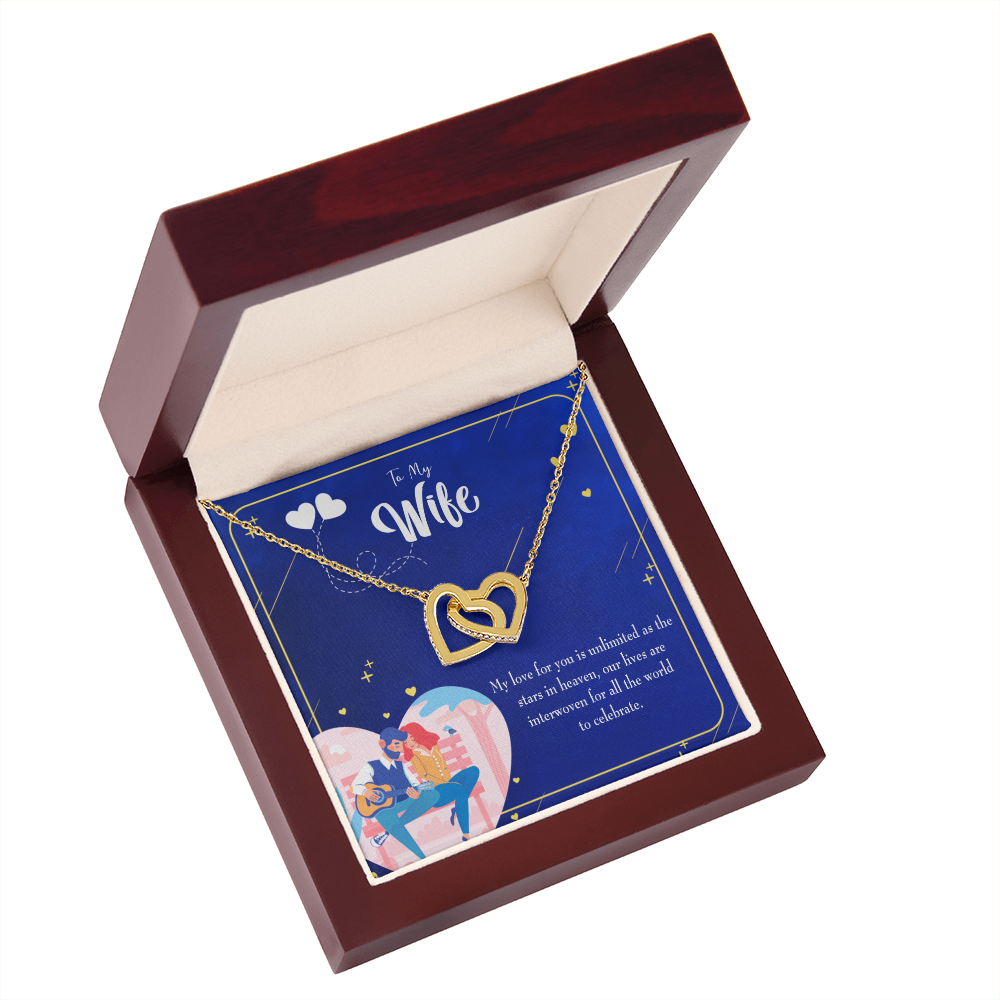 To My Wife Unlimited Love Inseparable Necklace-Express Your Love Gifts