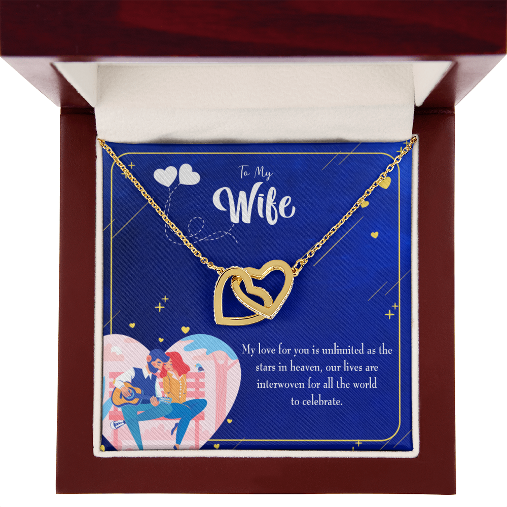 To My Wife Unlimited Love Inseparable Necklace-Express Your Love Gifts