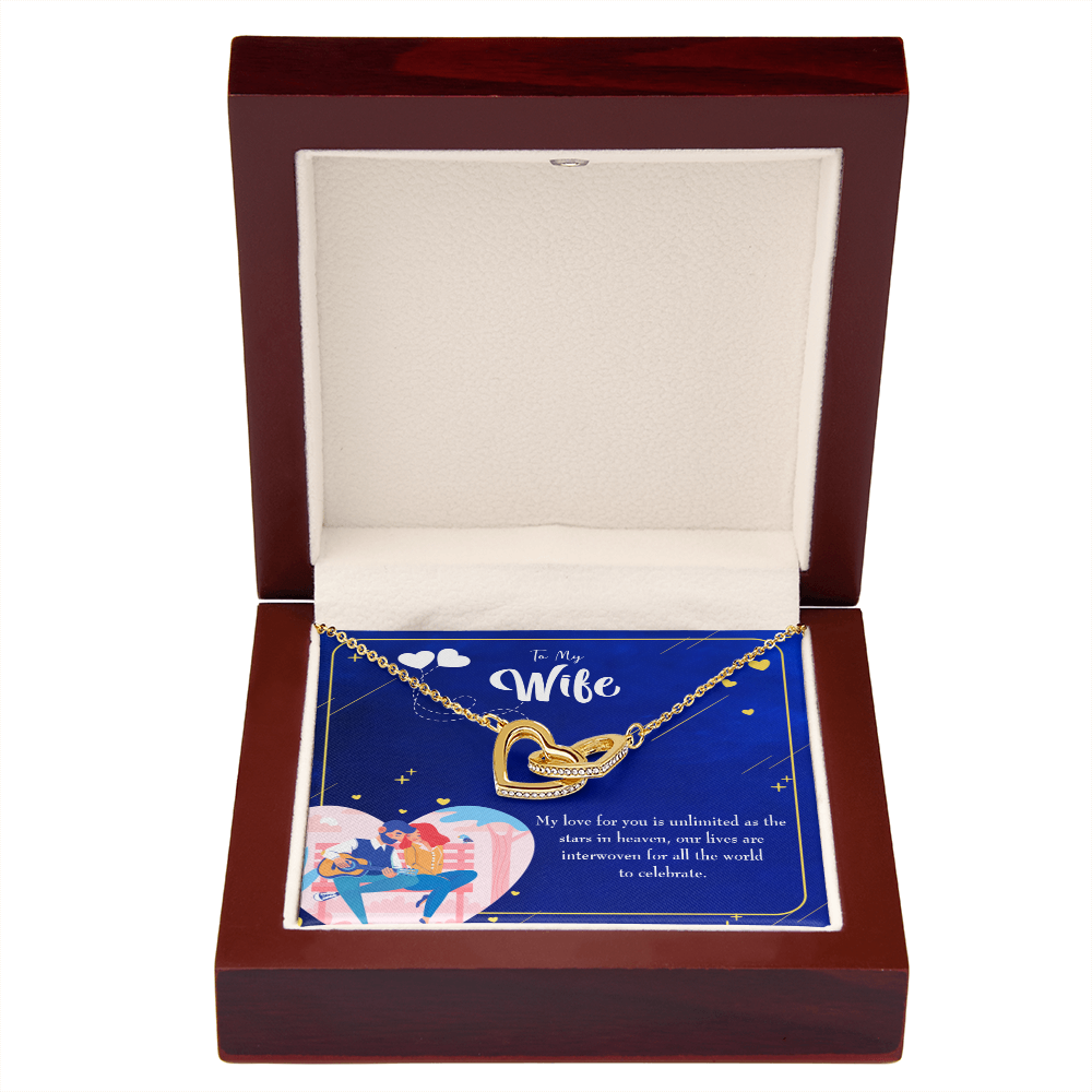 To My Wife Unlimited Love Inseparable Necklace-Express Your Love Gifts