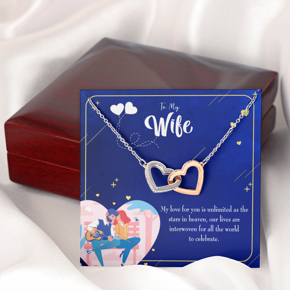 To My Wife Unlimited Love Inseparable Necklace-Express Your Love Gifts