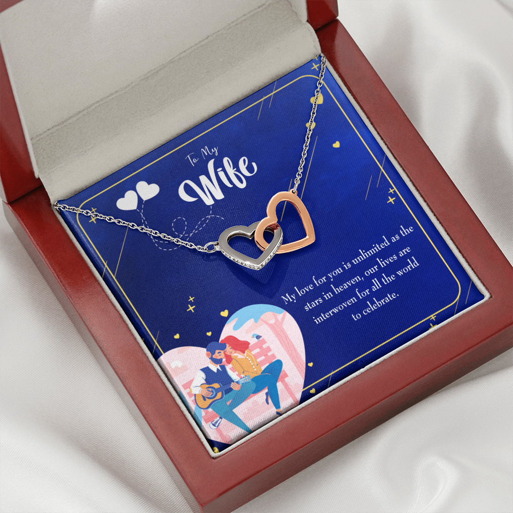 To My Wife Unlimited Love Inseparable Necklace-Express Your Love Gifts