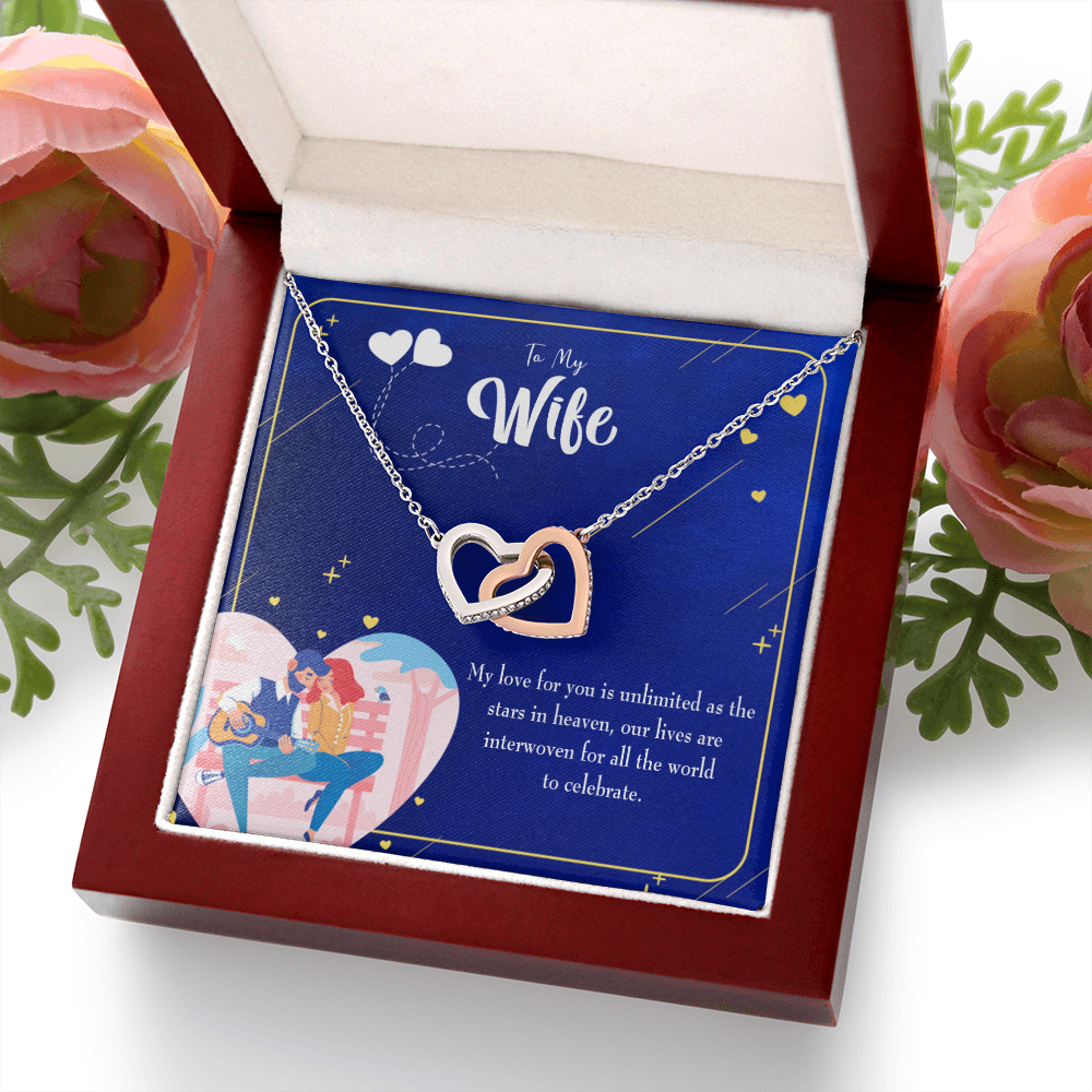 To My Wife Unlimited Love Inseparable Necklace-Express Your Love Gifts