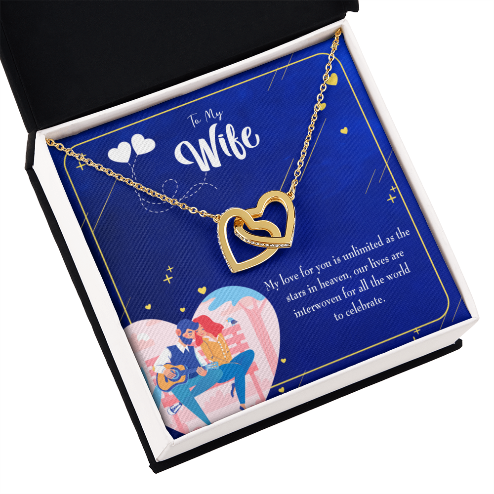 To My Wife Unlimited Love Inseparable Necklace-Express Your Love Gifts
