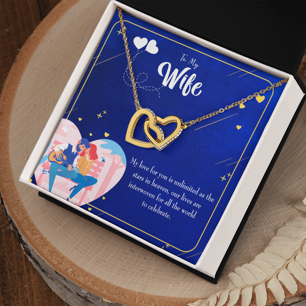To My Wife Unlimited Love Inseparable Necklace-Express Your Love Gifts
