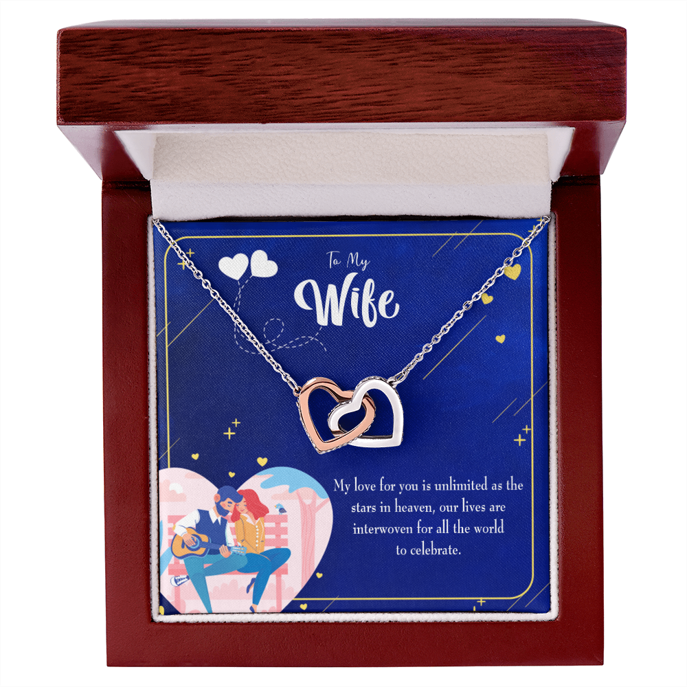 To My Wife Unlimited Love Inseparable Necklace-Express Your Love Gifts