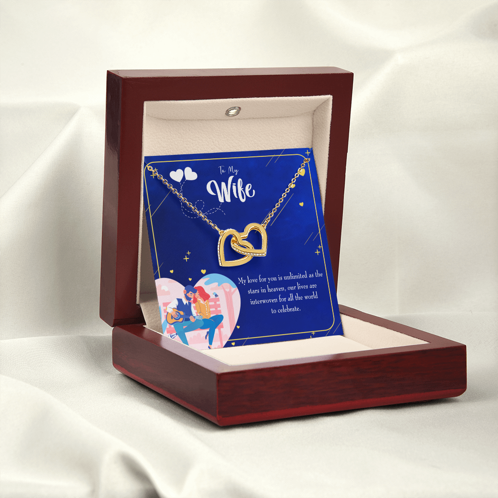 To My Wife Unlimited Love Inseparable Necklace-Express Your Love Gifts