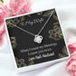 To My Wife When I count my blessings Infinity Knot Necklace Message Card-Express Your Love Gifts