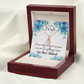 To My Wife When you love Alluring Ribbon Necklace Message Card-Express Your Love Gifts