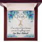 To My Wife When you love Alluring Ribbon Necklace Message Card-Express Your Love Gifts