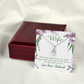 To My Wife When You Smile at Me Alluring Ribbon Necklace Message Card-Express Your Love Gifts