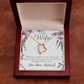 To My Wife When You Smile at Me Forever Necklace w Message Card-Express Your Love Gifts