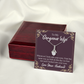 To My Wife Whenever I Look Into Your Eyes Alluring Ribbon Necklace Message Card-Express Your Love Gifts