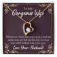 To My Wife Whenever I Look Into Your Eyes Forever Necklace w Message Card-Express Your Love Gifts