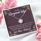 To My Wife Whenever I Look Into Your Eyes Infinity Knot Necklace Message Card-Express Your Love Gifts