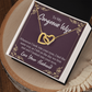 To My Wife Whenever I Look Into Your Eyes Inseparable Necklace-Express Your Love Gifts