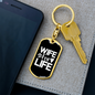 To My Wife Wife For Life Keychain Stainless Steel or 18k Gold Dog Tag Keyring-Express Your Love Gifts