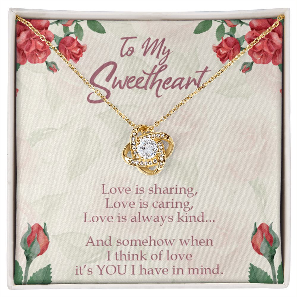 To My Wife Wife Girlfriend message card Love is You Infinity Knot Necklace-Express Your Love Gifts