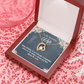 To My Wife Wife I Completely Adore Birthday Message Forever Necklace w Message Card-Express Your Love Gifts