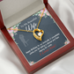 To My Wife Wife I Completely Adore Birthday Message Forever Necklace w Message Card-Express Your Love Gifts