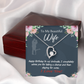 To My Wife Wife I Completely Adore Birthday Message Forever Necklace w Message Card-Express Your Love Gifts