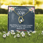 To My Wife Wife I Completely Adore Birthday Message Forever Necklace w Message Card-Express Your Love Gifts