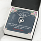 To My Wife Wife I Completely Adore Birthday Message Forever Necklace w Message Card-Express Your Love Gifts