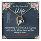To My Wife Wife I Completely Adore Birthday Message Forever Necklace w Message Card-Express Your Love Gifts