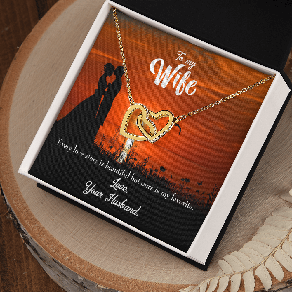 To My Wife Wife Love Story Inseparable Necklace-Express Your Love Gifts