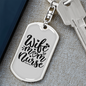 To My Wife Wife Mom Nurse Keychain Stainless Steel or 18k Gold Dog Tag Keyring-Express Your Love Gifts