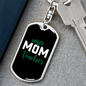 To My Wife Wife Mom Teacher Keychain Stainless Steel or 18k Gold Dog Tag Keyring-Express Your Love Gifts