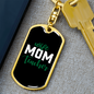 To My Wife Wife Mom Teacher Keychain Stainless Steel or 18k Gold Dog Tag Keyring-Express Your Love Gifts