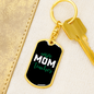 To My Wife Wife Mom Teacher Keychain Stainless Steel or 18k Gold Dog Tag Keyring-Express Your Love Gifts