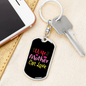 To My Wife Wife Mother Cat Love Keychain Stainless Steel or 18k Gold Dog Tag Keyring-Express Your Love Gifts