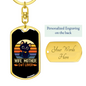 To My Wife Wife Mother Cat Lover Keychain Stainless Steel or 18k Gold Dog Tag Keyring-Express Your Love Gifts